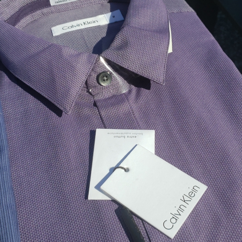 Purple Calvin Klein Button Down